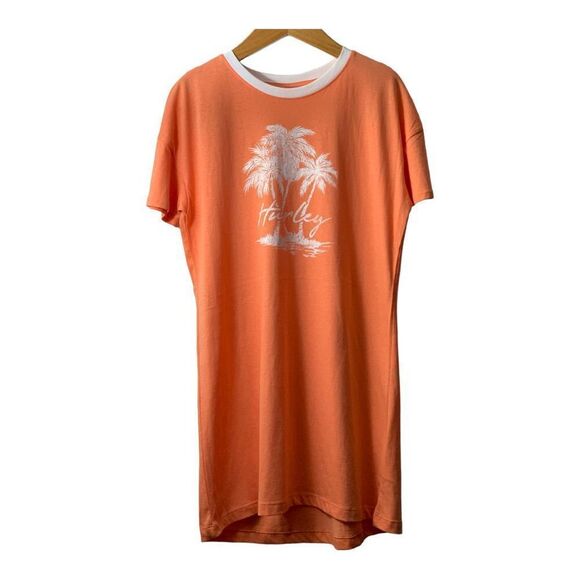 Hurley Ringer Crew Neck Short Sleeve Tee Shirt Dress Size Small - Picture 1 of 3